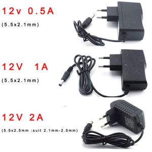 AC 100-240V till DC 5V 12V 9V 1A 2A 3A 0,5A Power Adapter Supply Converter Charger 5,5 mm x 2,1 2,5 mm för CCTV LED-remsa