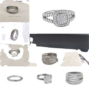 Ringar dy vridna tvåfärgade korsring kvinnor mode platina pläterade svart thailändska sier heta designer smycken kvinna diamant bröllop gåva vintage att göra gamla w23