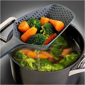 2024 New Arrival Black Nylon Pasta Scoop Strainer Colander Kitchen Appliances Cooking Tools for pasta scoop strainer