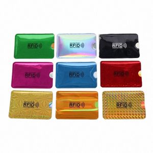 20 PCSアルミニウムアンチRFIDカードホルダーNFCブロッキングリーダーロックIDバンクカードホルダーケースProtecti Metal Credit Card Case G81i＃