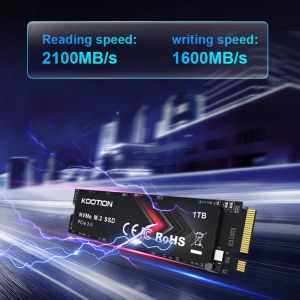 Kootion X15Lite PCIE M2 SSD NVME M.2 SSD DRIVE 1TB 512GB 256GBソリッドステートドライブ内部ハードディスクSSDラップトップデスクトップ用