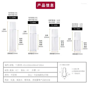 Lagringsflaskor yuxi lotion husdjur provflaska 60 ml80m100 ml45 ml transparent plast