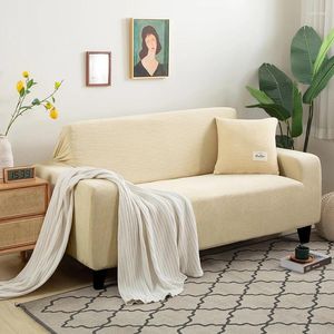 Stuhlhussen, einfarbig, Jacquard, dick, Sofaschutz, elastisch, für Wohnzimmer, Couchbezug, Eck-Chaiselongue-Schonbezug