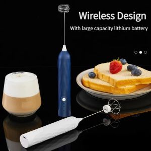 New Style Home Handheld Agitator Whisk Cake Cream Kitchen Mini Egg Beater Coffee Blender Mixer Electric Milk Foam Machine