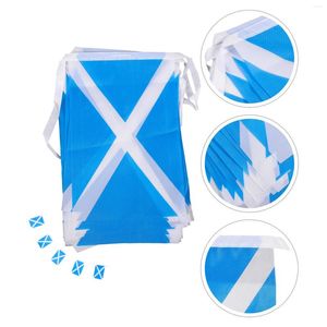 Эмблемы для украшения вечеринки Scotland String Flags Outdoor Vinging the Banner Scottish Scottish Pull Decor Country Garden Sports