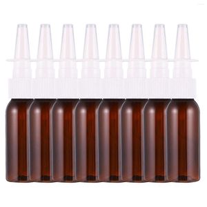 Garrafas de armazenamento 8 PCs redondo ombro nasal pulverizador vazio injeção direta O animal de estimação perfumes árabes originais para mulheres