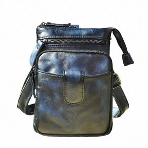 Top Quality Leather Men Fi Mochila Crossbody Menger Bag Designer Masculino Fanny Cintura Belt Pack Cigarro Tablet Bolsa 6549 c4sC #