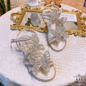 Casual Shoes The Dream Futterfly Roman Go With Fairy Flat Pearl Line