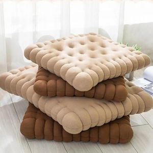 2021 Novo estilo Filme fofo Biscoito formato anti-fadiga PP Algodão de algodão macio Cushion para decoração do dormitório do escritório de quarto de casa