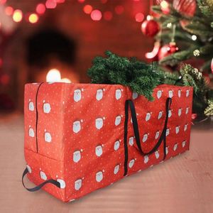 収納バッグクリスマスツリーバッグ防水滑らかなジッパーオックスフォードクロスクリスマスオーガナイザーホーム用のハンドル付き