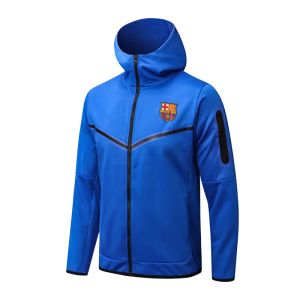 2023 Barcelona Fermuar Windbreaker Futbol Terzini 22 23 Barcelona Klasik Stil Erkekler Çocuk Eğitim Takım Düzenli Ceket