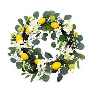 Dekorativa blommor Garland Decoration Easter Window Supplies and Atmosphere Door Gift Simulation Hortensia Artificial Hanging Outdoor