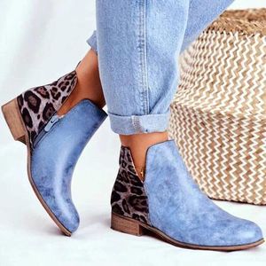 Casual Shoes Women Warm Ankle Boots Waterproof High Heels Botas