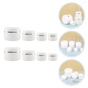 Förvaringsflaskor 8 st Cream Box Bottle Lotion Plastic Container Portable Boxes PP Exempel Containrar Travel