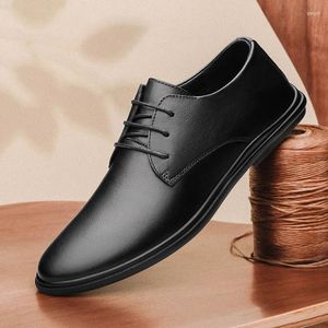 Повседневная обувь; кожаные мужские удобные противоскользящие оксфордские уличные кроссовки; официальная модельная обувь для отдыха.