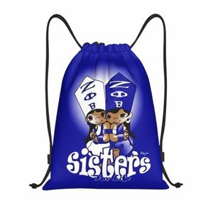 personalizzato Zeta Phi Beta Sisterly Love Zaino con coulisse Borsa leggera greca Lettera 1920 Palestra Sport Sackpack Sacchi per viaggiare l5pf #