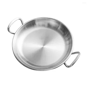 Set di stoviglie Amphera Snack Plate MultiPurpy vassoio multiuso Western Metal Pizza in acciaio inossidabile cucina utensile da cucina che serve il bambino rotondo