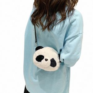 Sevimli Peluş Crossbody Bag Panda Sırt Çantaları Bir Omuz Saçma Cüzdan Hayvanları Oyuncak Para Çantası Çocuk Doğum Günü Hediyesi X4wd#