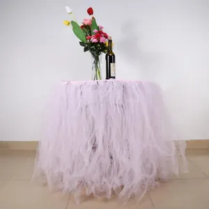 Gonna da tavolo in 2 colori, bellissimo tulle, per matrimoni, compleanni, addio al nubilato, baby shower, decorazioni per feste