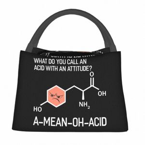 Ciência Química Padrão Almoço Biologia Engraçado Lancheira Para Viagem Unissex Portátil Cooler Bag Imprimir Tote Food Bags D9oh #