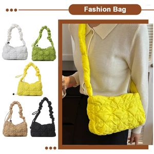 Borse a tracolla Borsa trapuntata da donna Borsa trapuntata in nylon sotto le ascelle Borsa morbida e versatile con coulisse Borsa casual femminile regolabile