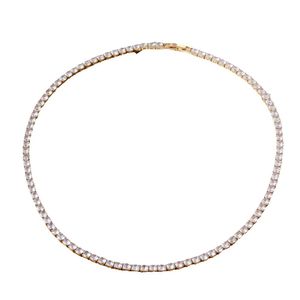 Ожерелье-браслет Pass Diamond Tester Iced Out Bling Муассанит с бриллиантами в стиле хип-хоп Ювелирные изделия Sier Теннисная цепочка-1