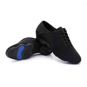 Sapatos casuais macio fundo dança jazz aeróbica mulheres planas