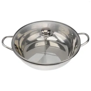 Double Boilers Induction Cooker Pot Stainless Steel Cookware With Divider Non Stick Fry Pan