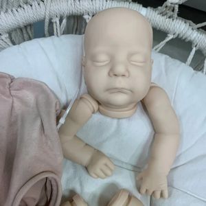17 polegadas Reborn Doll Kit Nevaeh Newborn Baby Soft Vinyl Doll Peças com corpo de pano e coa kit de Bebe Reborn não pintado