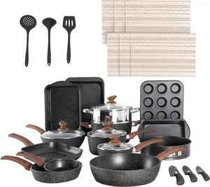 Cookware Sets 30 Piece Nonstick Pots And Pans Set Induction Kitchen With Frying