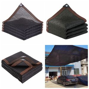 40~90% Black HDPE Anti-UV Sun Shade Net Gazebo Shelter Outdoor Pergola Canopy Sun Cover Agriculture Greenhouse Sunshade Net 240419