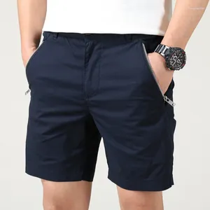 Men's Shorts Solid Color Cotton Cargo Loose Camouflage Summer Casual Sports For Male