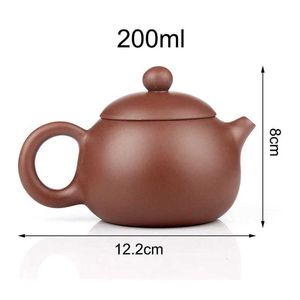 Teware setleri 200ml çin yixing çaydanlık kil çaydanlık mor kil su ısıtıcısı için puer oolong yeşil çay Çin el yapımı zisha kungfu çay pot