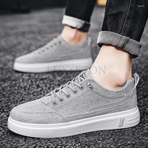 Casual Shoes Men's Sports Cloth Work Canvas Linen Flat Sole Board Sneakers For Men