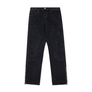 Men jeans hip hop retro grafisk broderad baggy hög midja bredbyxor lyxiga designers jeans ksubi jeans streetwear jnco y2k