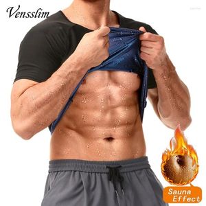 Camicia da uomo a compressione da uomo camicia da compressione shaper addestratore di allenamento addome addome addome da sudore sauna shapewear thermo corset