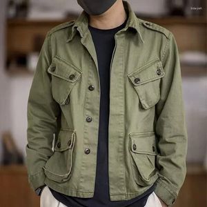 Giacche da uomo Spring Autunno giungla giacca militare paracadutisti militari Abito da uomo per cappotto casual Armata di colore Solido vestiti maschi capri capispalla