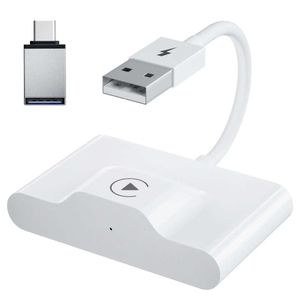 Adaptador de CarPlay sem fio para iPhone Wireless Auto Adapter, dongle sem fio Apple Wireless, plug PLAY PLAY 5GHZ WIFI ATUALIZAÇÃO ONLINE GPS