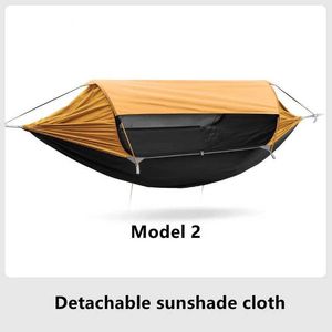 Hammocks Model 2.0 Traveler hammock Outdoor anti roll and anti mosquito hammock Double person sunshade camping hammock with mosquito net