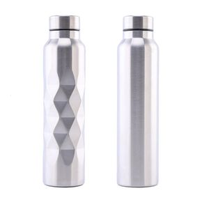 1000ml Stainless Steel Sport Water Bottle Singlelayer Rugged Cup Metal Flask Drinkware Camping Sports Gym 240422