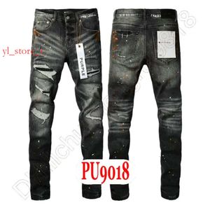 Purple Jeans Denim Trousers Mens jeans Designer Men Black ksubi jeans High-end Ripped Quality Straight Design Retro Streetwear Casual Sweatpants 5045