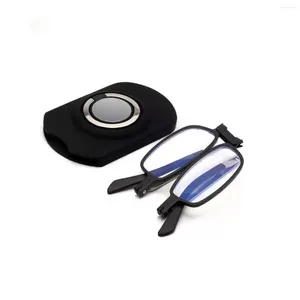 Sunglasses Portable Reading Glasses Mobile Phone Folding Ultra-Light Metal Stainless Steel Anti-Blue Light