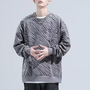 Men's Hoodies Long Sleeve O-Neck Sweatshirt Casual Streetwear Harajuku Pullovers Loose Tops Male Fashion Spring Autumn 2024