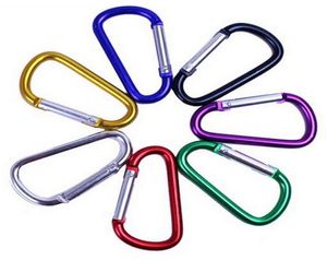 Carabiner Ring Keyrings Key Chains Outdoor Sports Camp Snap Clip Hook Keychain Hiking Aluminum Metal Convenient Hiking Camping Cli4884851