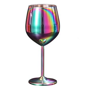 Drinking Cup Kitchen Stainless Steel Goblet Easy Clean Large Capacity 500ml Home Bar Champagne Cocktail Outdoor Wine Glasses 240430