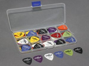 Alice 100pcs Acoustic Electric Guitar Sicks Plectrum Различные цвета 6 Толщина 058071081096120150 MM Pick Box6032087