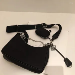 Bolsas de ombro Pr 2024 Undermail Hobo Moon Nylon Single Crossbody Handheld Bag