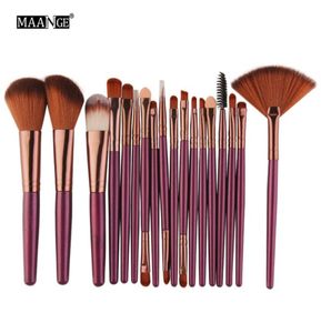 18st Makeup Brushes Tool Set Cosmetic Powder Eye Shadow Foundation Blush Blending Beauty Make Up Brush Maquiagem3476121