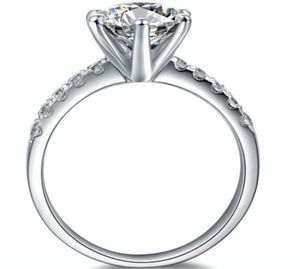 Test Positive 2Ct 80mm DE Moissanite Diamond Ring Solid 925 Sterling Silver Ring Engagement for Women9878036