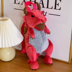 Pluszowe plecaki Śliczne plecak Kawaii Dragon Plecak Duża pojemność Pluszowa lalka Walentynki Dziecko Dziecko Urodziny Boże Narodzenie2405